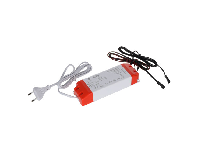 Riex EL15 LED zdroj 12 V, 80 W, 2× kábel s konektoron MINI Riex EL15 LED zdroj 12 V, 80 W, 2× kábel s konektoron MINI