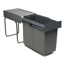Odpadkový kôš, 300mm, 1x30L, H400, antracit Odpadkový kôš, 300mm, 1x30L, H400, antracit