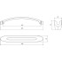 Siro úchytka 2374-160mm, mosadz Siro úchytka 2374-160mm, mosadz