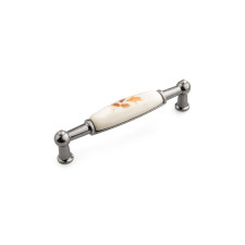 Úchytka UM-098/96mm strieborná-porcelán Úchytka UM-098/96mm strieborná-porcelán