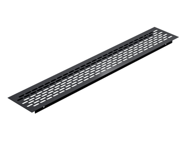 Vetracia mriežka 480x80mm, čierna Vetracia mriežka 480x80mm, čierna