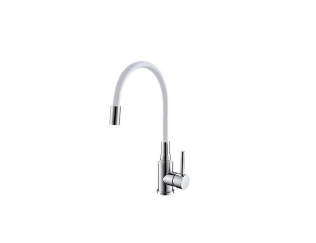 Kuchynská batéria ALVEUS MINTAS - 11 CHR Biela, flexi Kuchynská batéria ALVEUS MINTAS - 11 CHR Biela, flexi