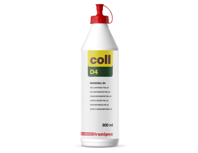 Lepidlo Hranicol D4- disperzné lepidlo, 800ml Lepidlo Hranicol D4- disperzné lepidlo, 800ml