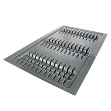 Vklad do zásuvky pre taniere 80 (735×490 mm), strieborná
