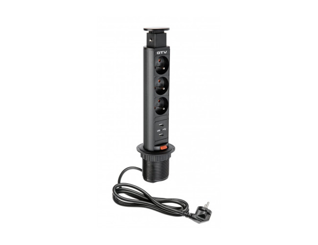 3 zásuvkový blok+2x USB AE-BPW3U60U